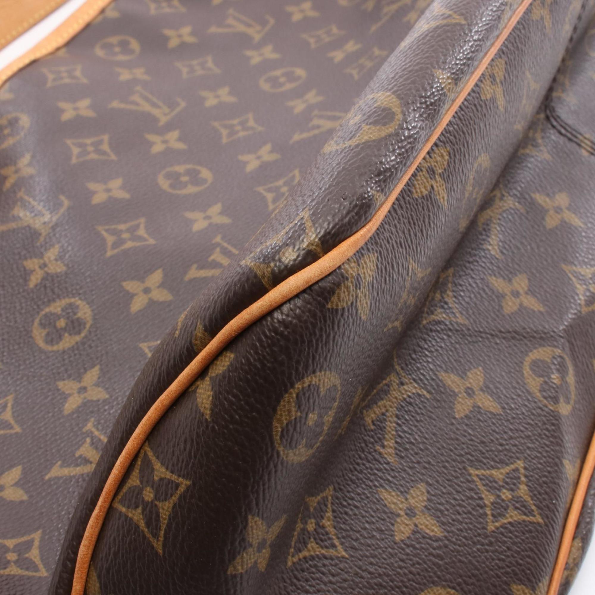 Louis Vuitton Brown Monogram Coated Canvas Leather Shoulder Bag