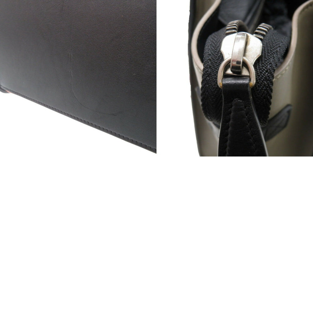 Celine Beige Black Orange Leather Handbag