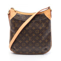Louis Vuitton Brown Coated Canvas Leather Shoulder Bag