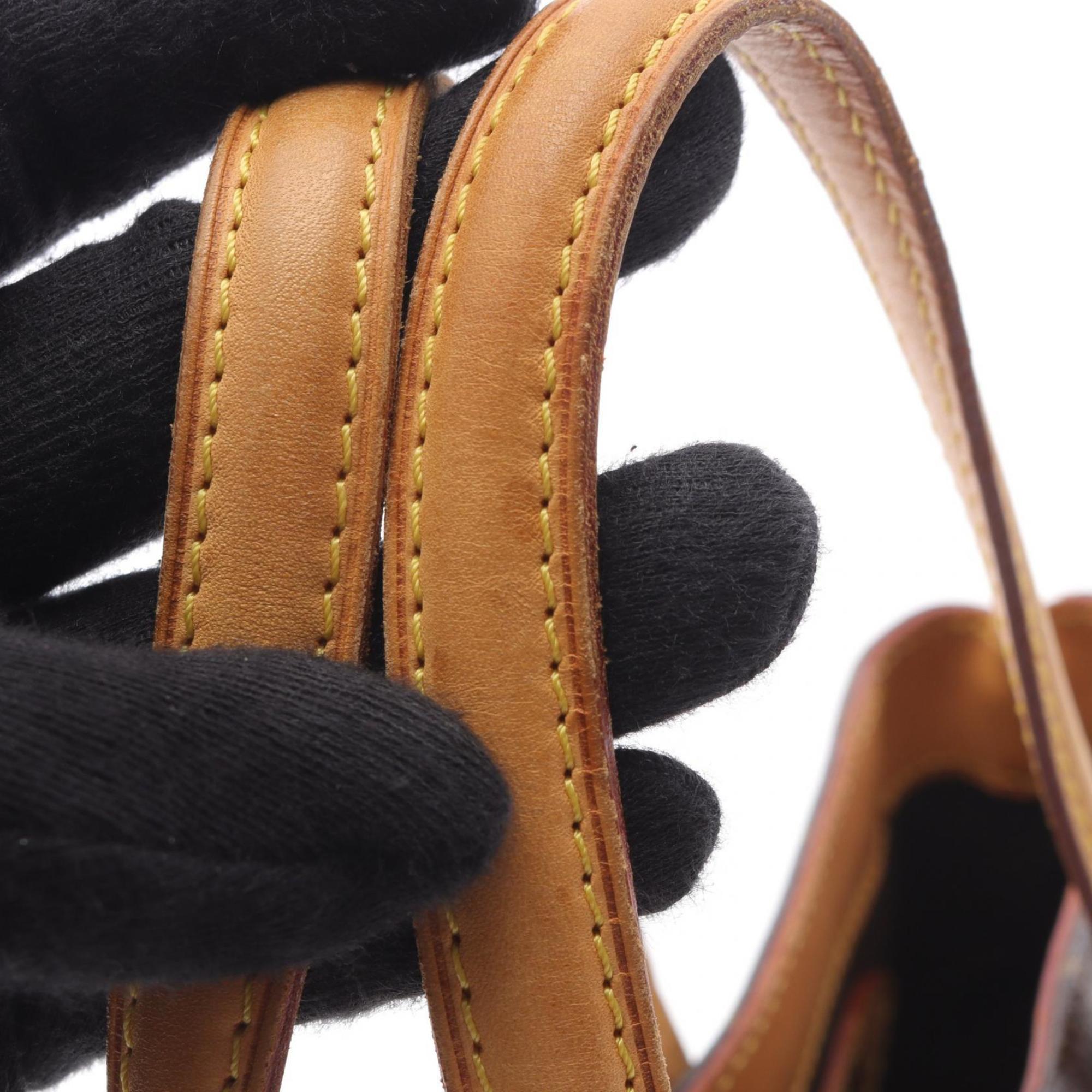 Louis Vuitton Brown Coated Canvas Leather Handbag