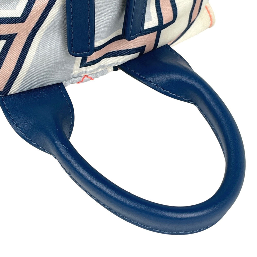 Chanel Matelasse Blue Nylon Leather Backpack
