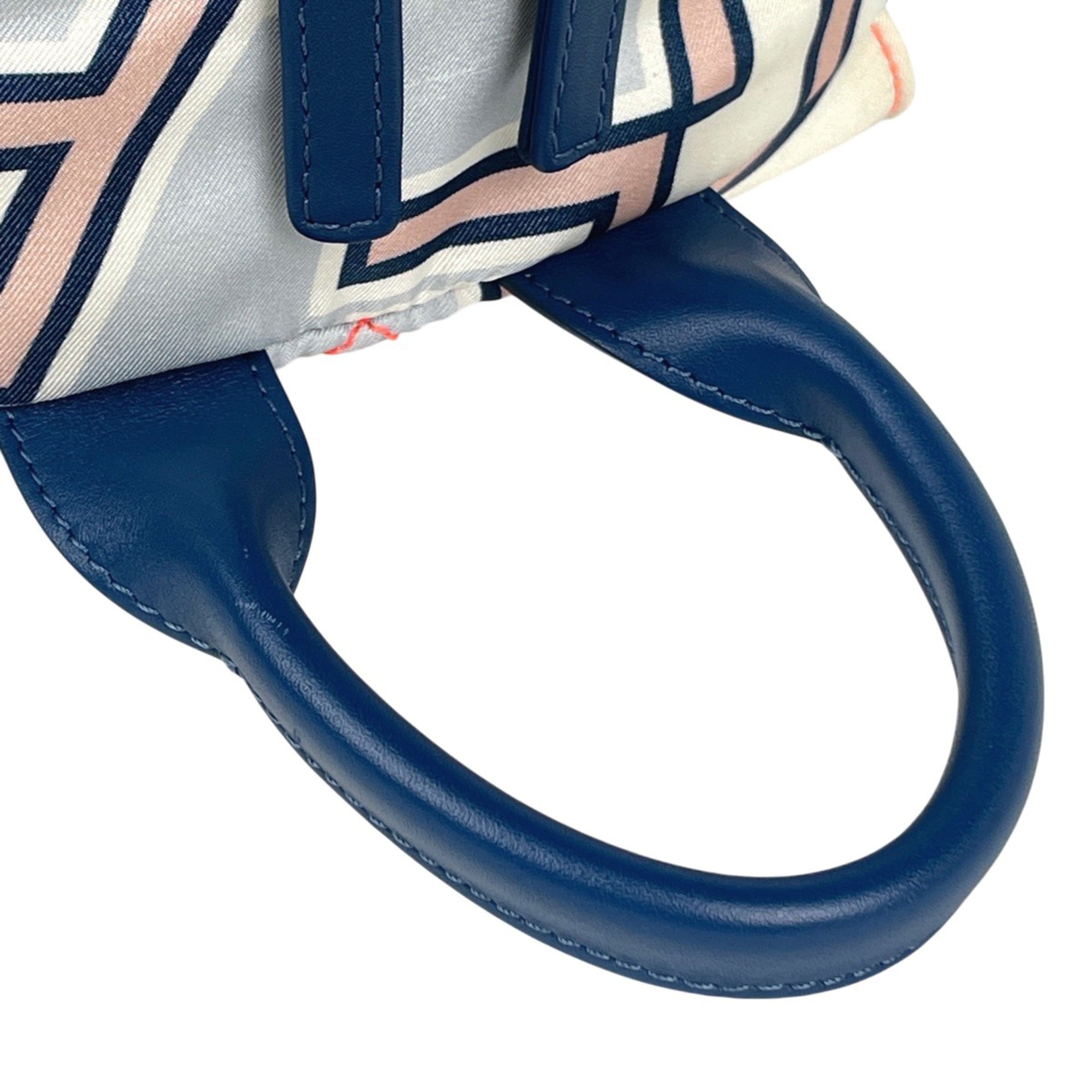 Chanel Matelasse Blue Nylon Leather Backpack