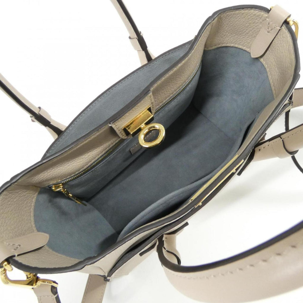 Louis Vuitton Grayish Coated Canvas Leather Handbag