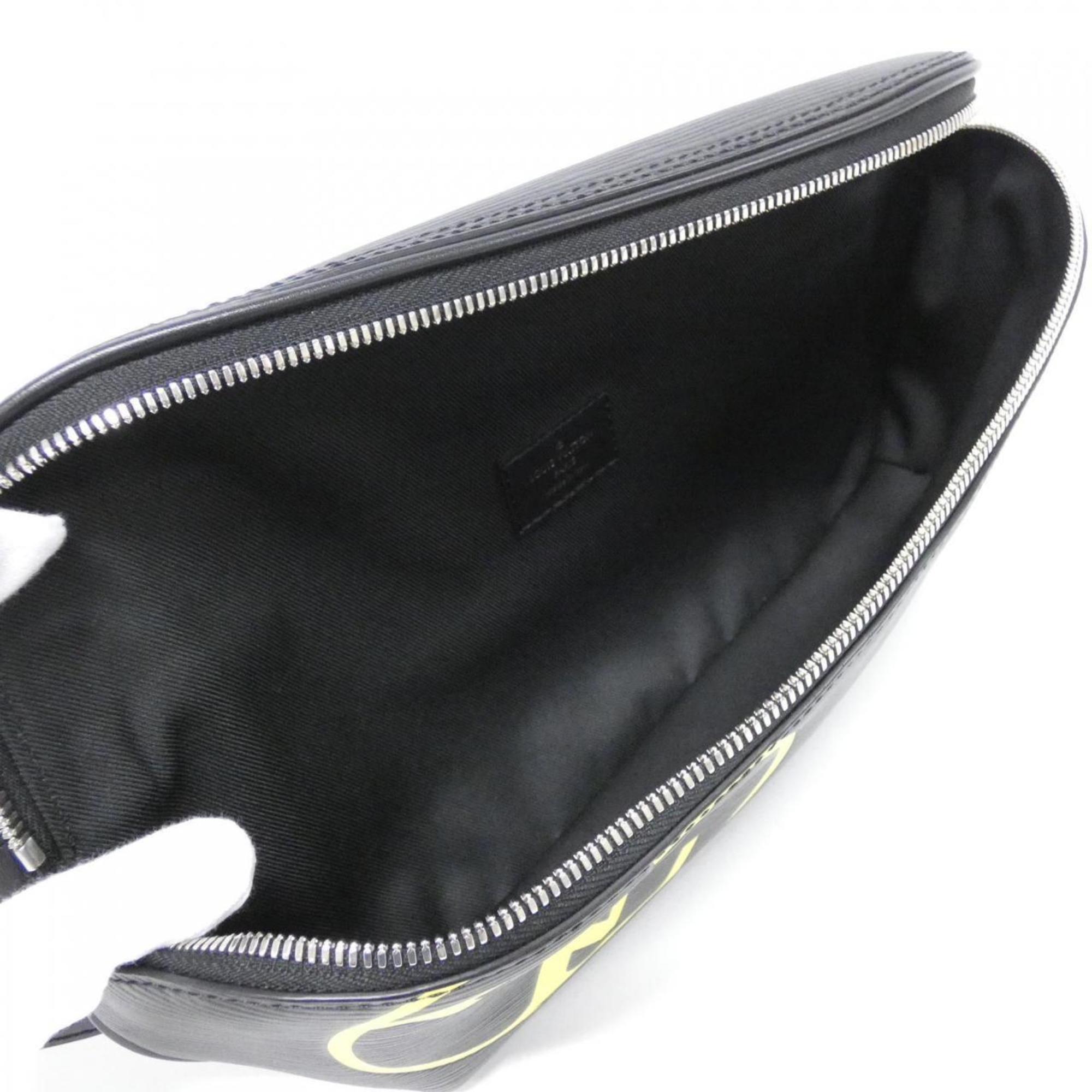 Louis Vuitton Black Leather Fanny Pack Shoulder Bag