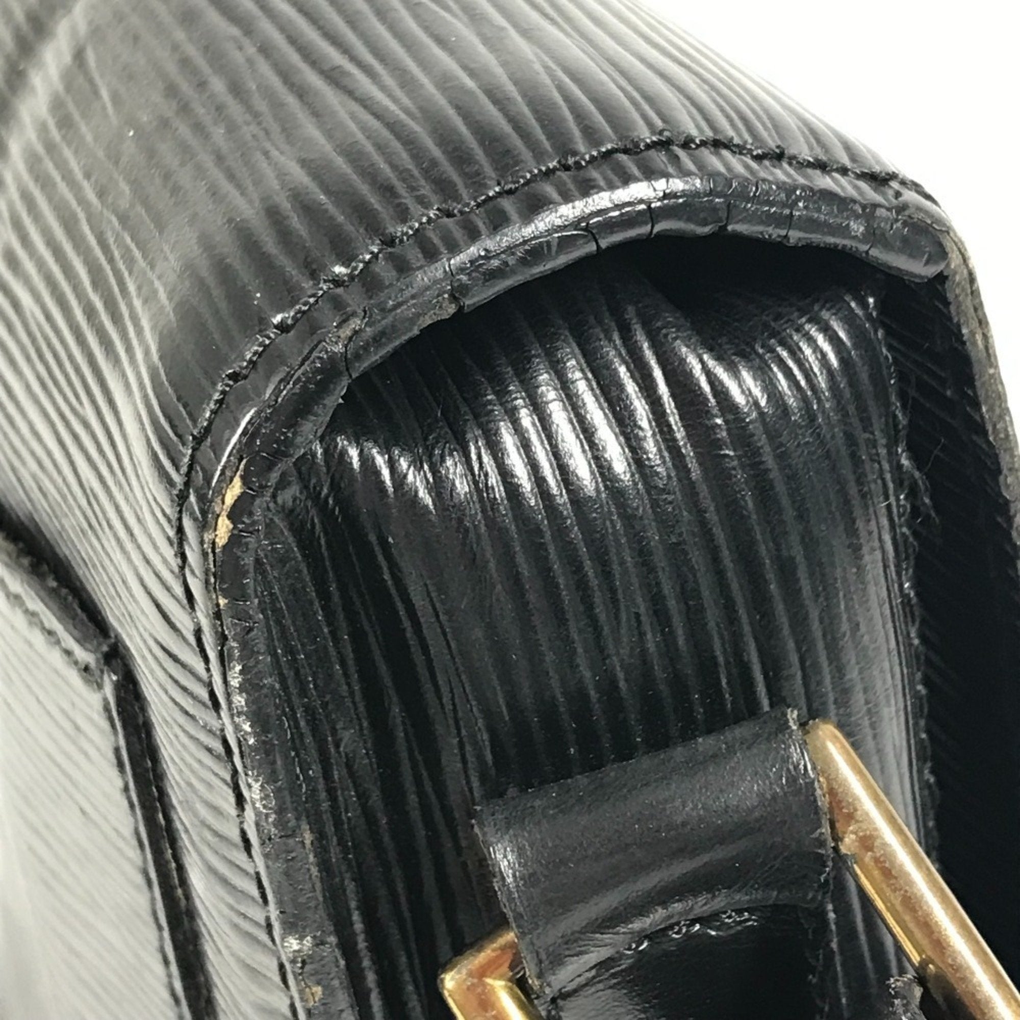 Louis Vuitton Black Noir Epi Leather Shoulder Bag
