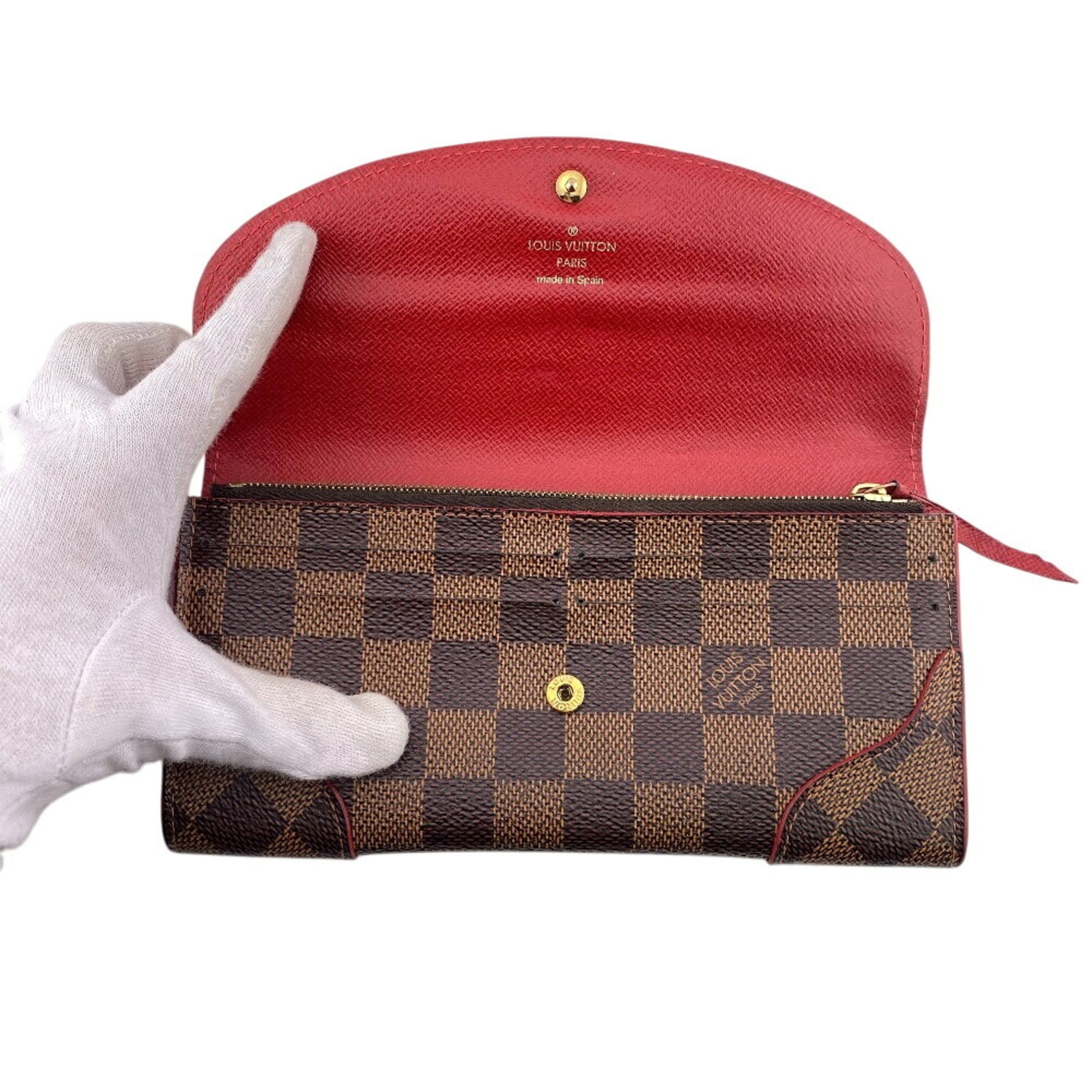 Louis Vuitton Damier Brown Damier Canvas Damier Canvas Long Wallet