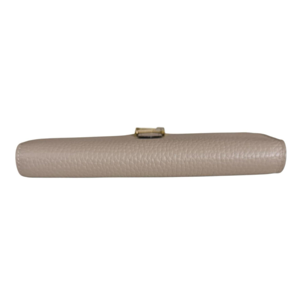 Louis Vuitton Beige Galle Leather Long Wallet