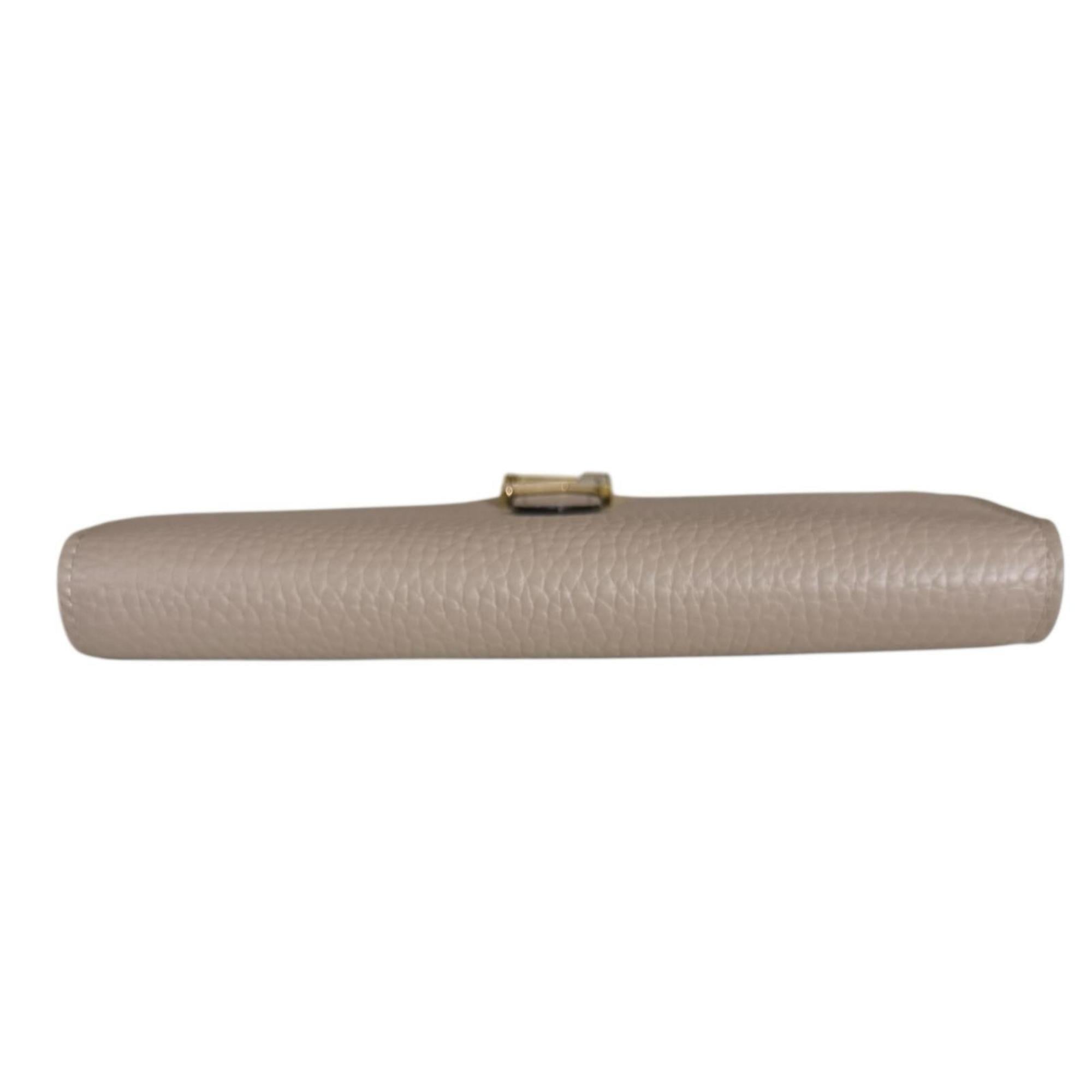 Louis Vuitton Beige Galle Leather Long Wallet