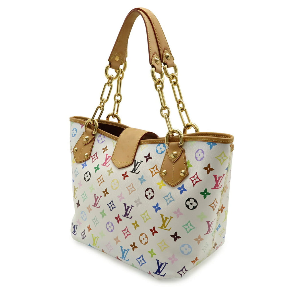 Louis Vuitton Blanc Monogram Multi-Color White Monogram Multicolore Pvc Coated Canvas Shoulder Bag Tote Bag