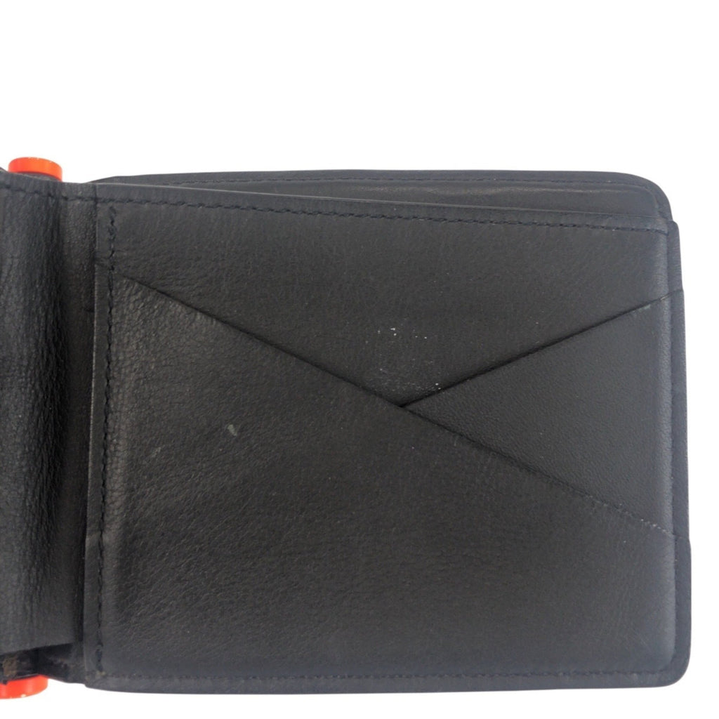 Louis Vuitton Brown Monogram Orange Pvc Leather Bill Wallet