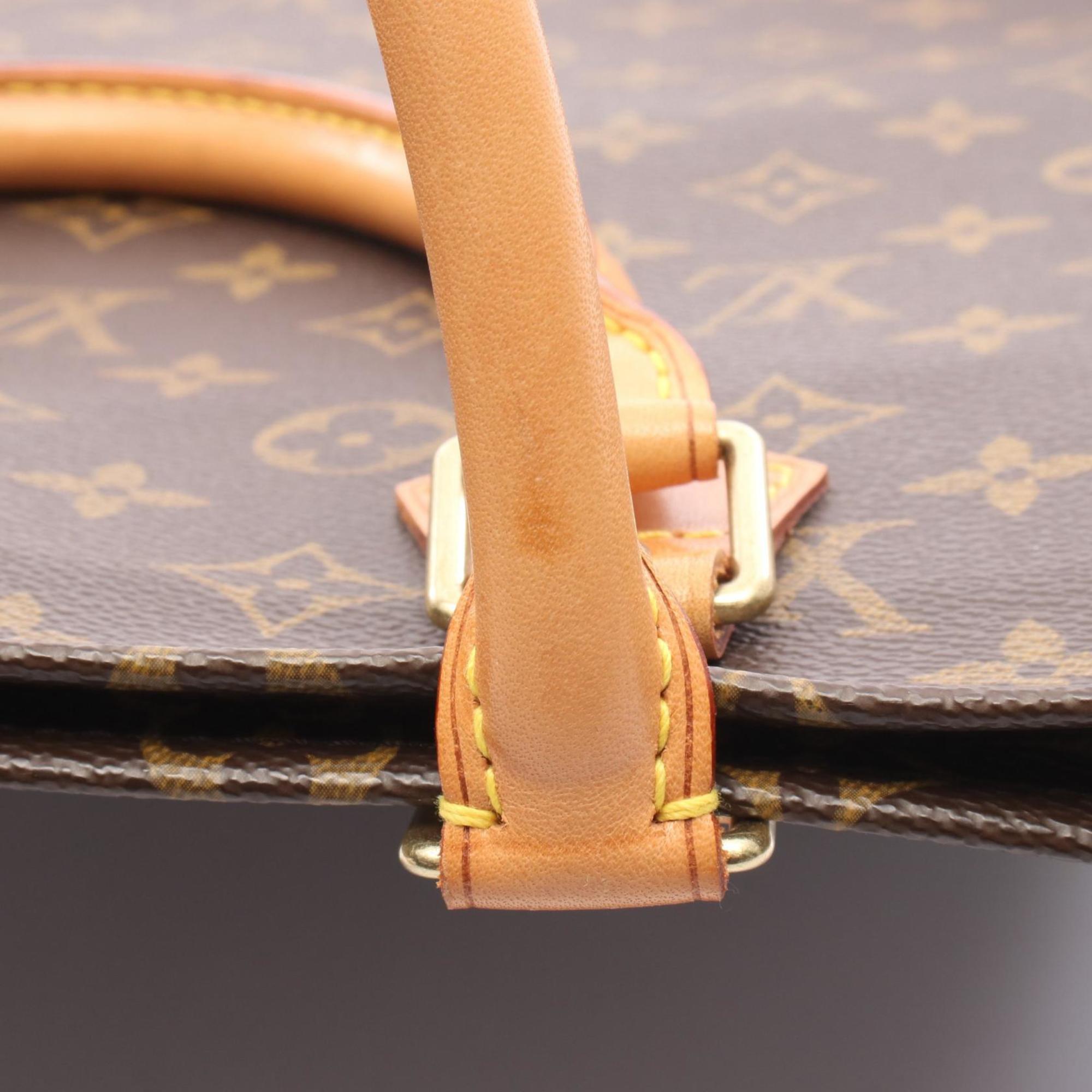 Louis Vuitton Brown Coated Canvas Leather Tote Bag