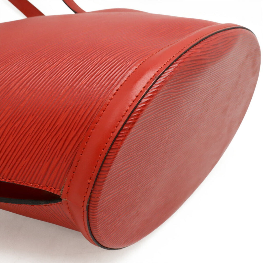Louis Vuitton Castilian Red Epi Leather Shoulder Bag Tote Bag