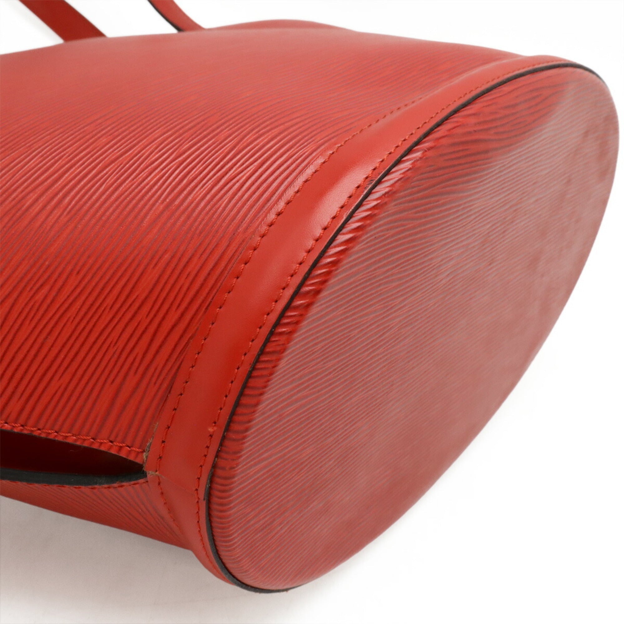 Louis Vuitton Castilian Red Epi Leather Shoulder Bag Tote Bag