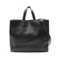 Louis Vuitton Black Leather Tote Bag