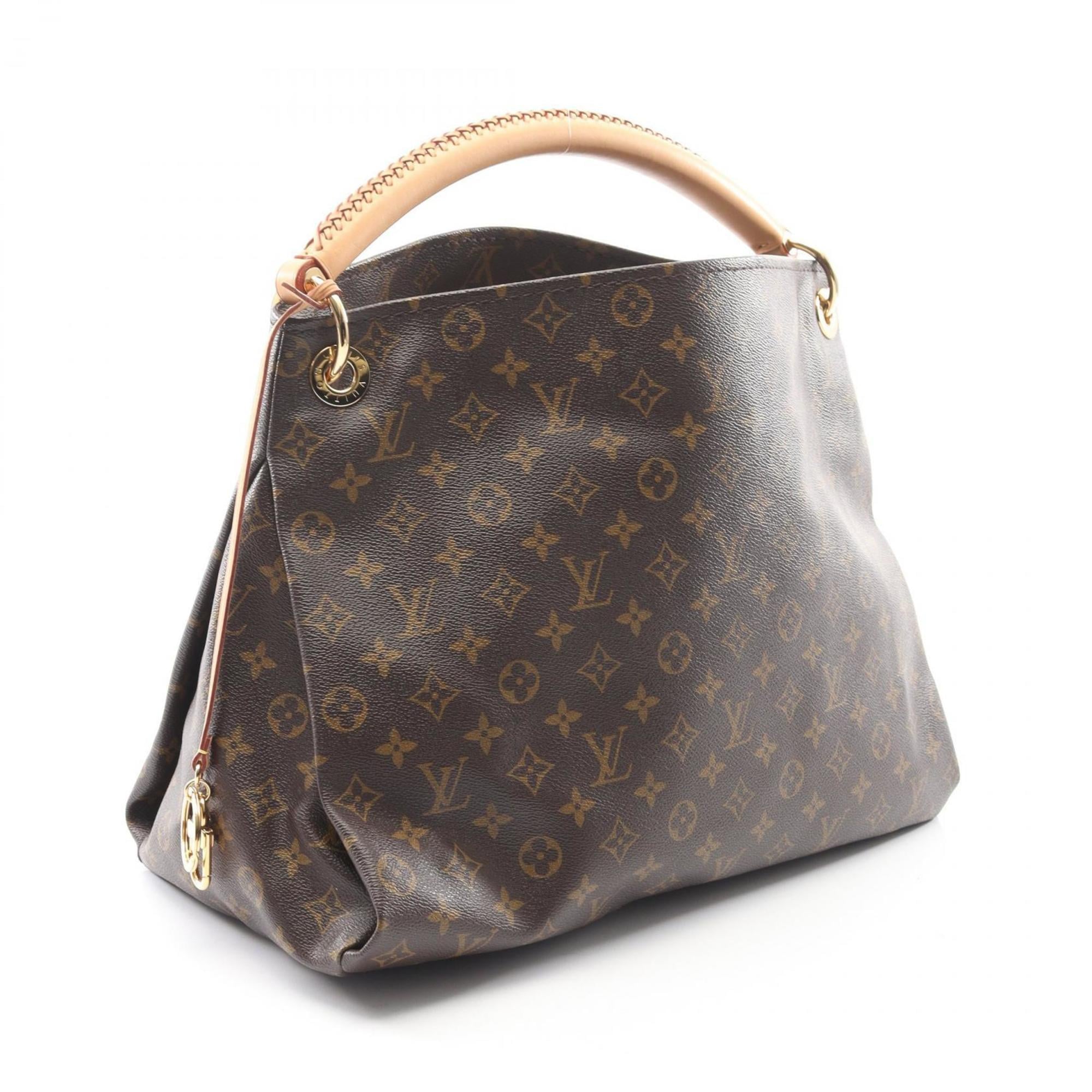 Louis Vuitton Brown Monogram Coated Canvas Leather Shoulder Bag