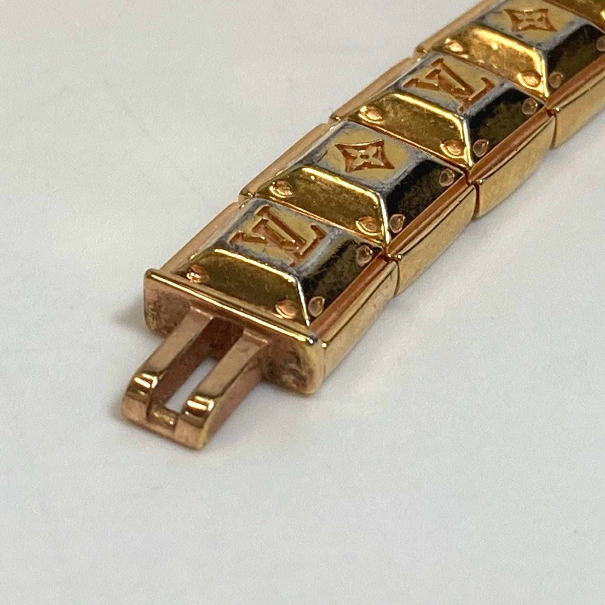 Louis Vuitton Gold Metal Tennis Bracelet