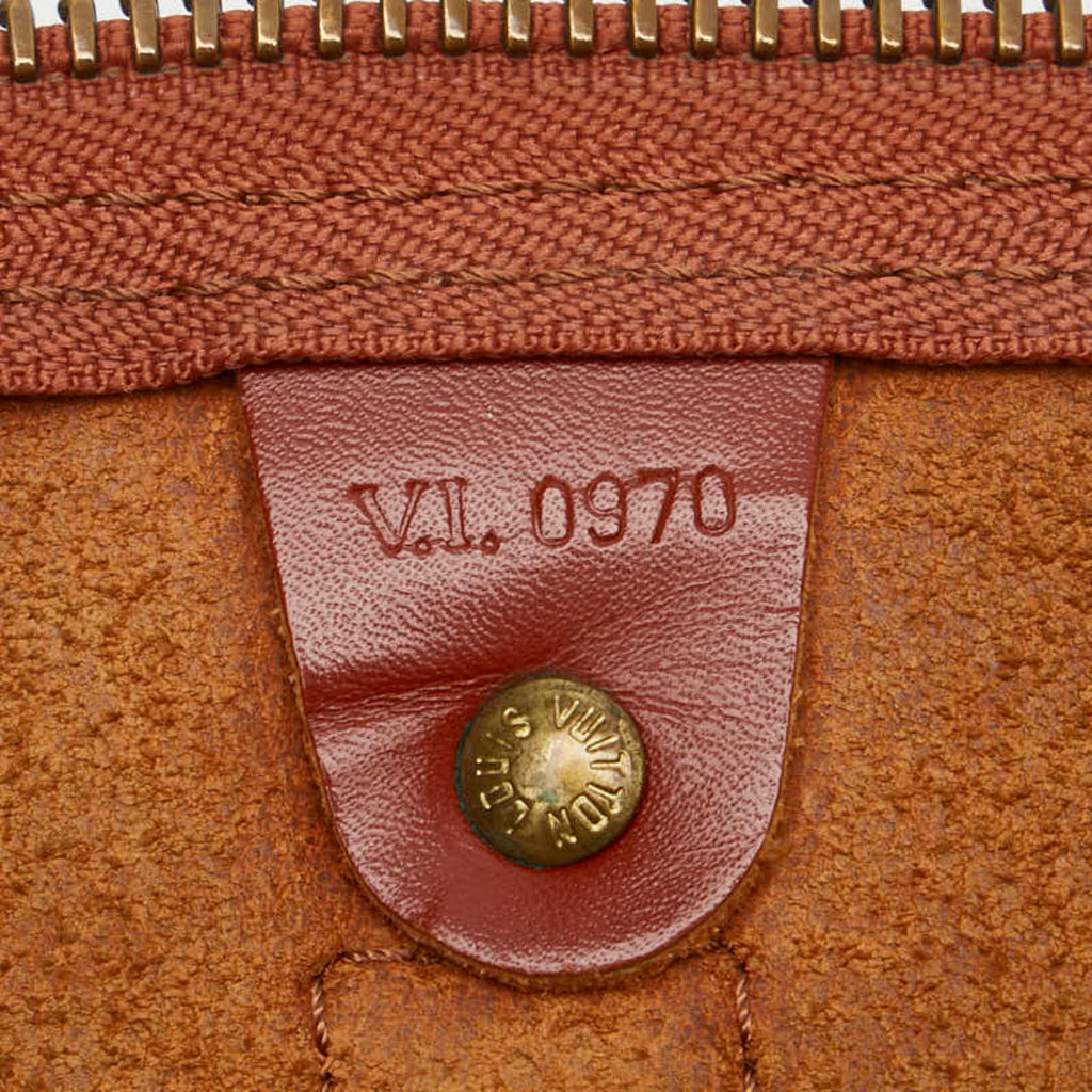 Louis Vuitton Brown Gold Cipango Leather Boston Bag