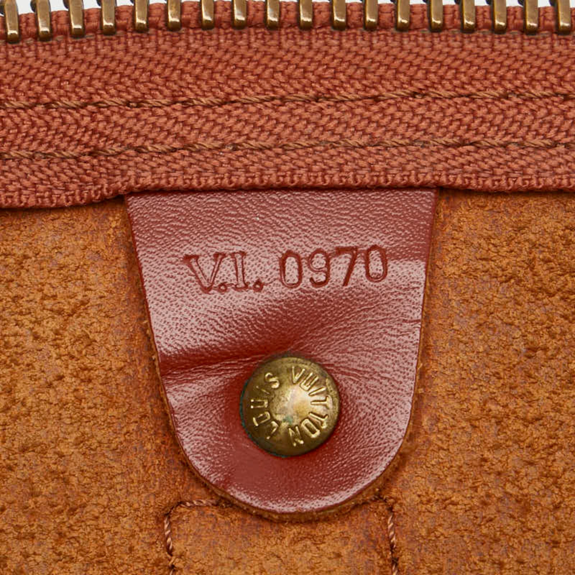 Louis Vuitton Brown Gold Cipango Leather Boston Bag