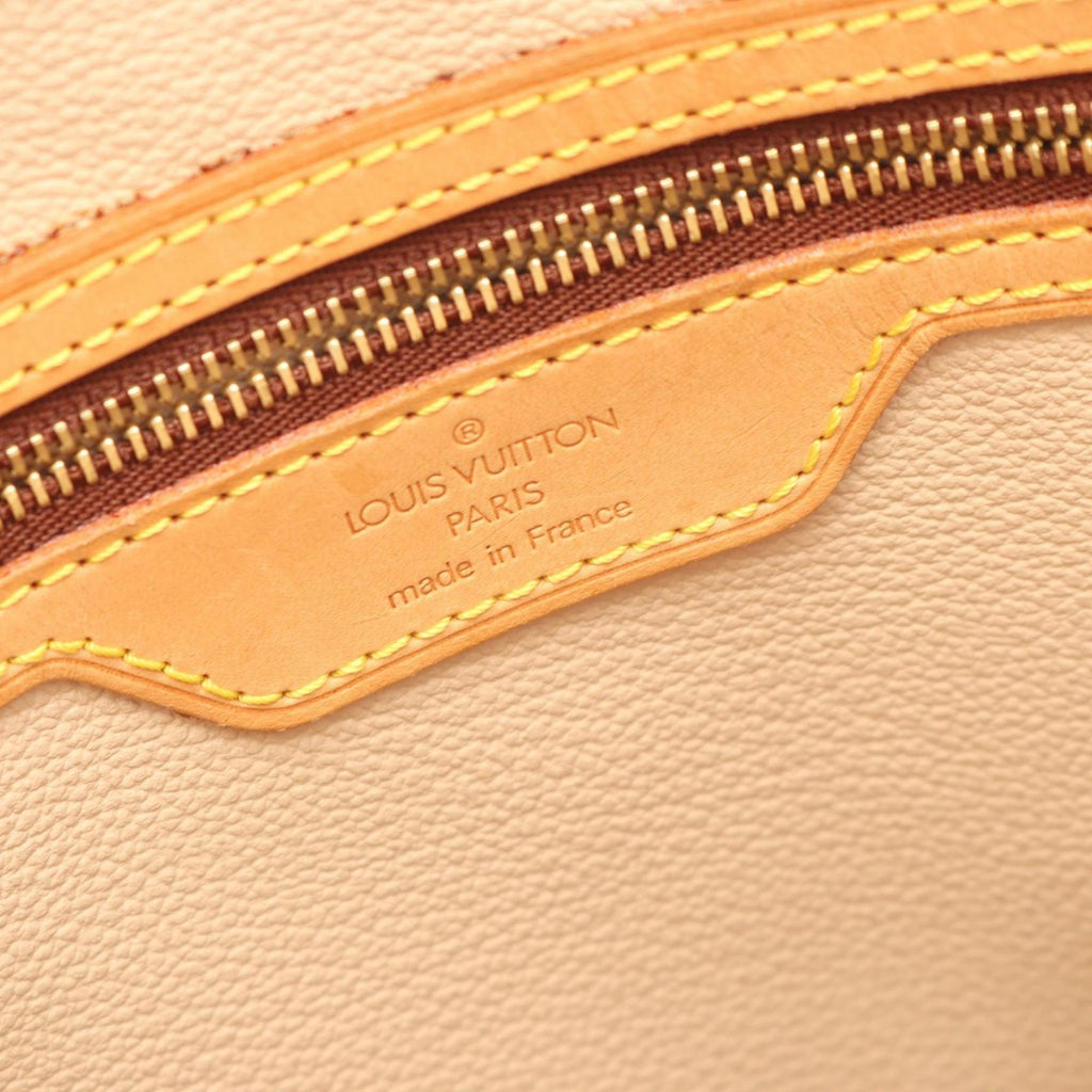 Louis Vuitton Brown Coated Canvas Leather Shoulder Bag