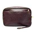 Louis Vuitton Brown Leather Clutch Bag