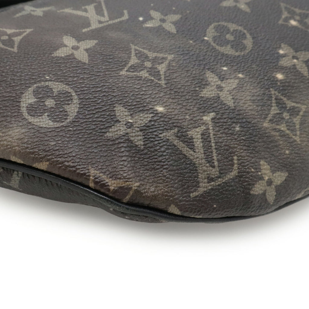 Louis Vuitton Black Gray Multi-Color Monogram Leather Pouch