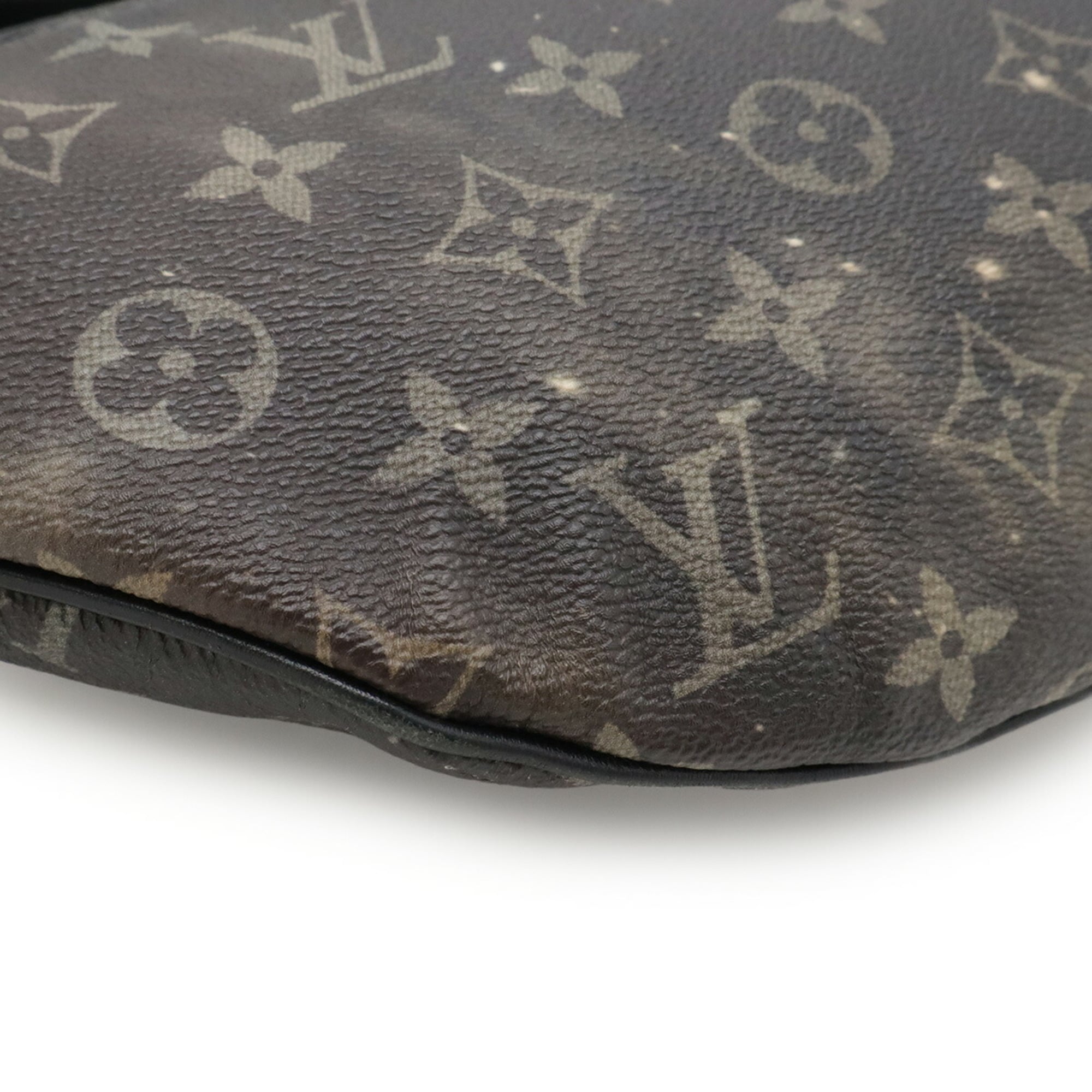 Louis Vuitton Black Gray Multi-Color Monogram Leather Pouch