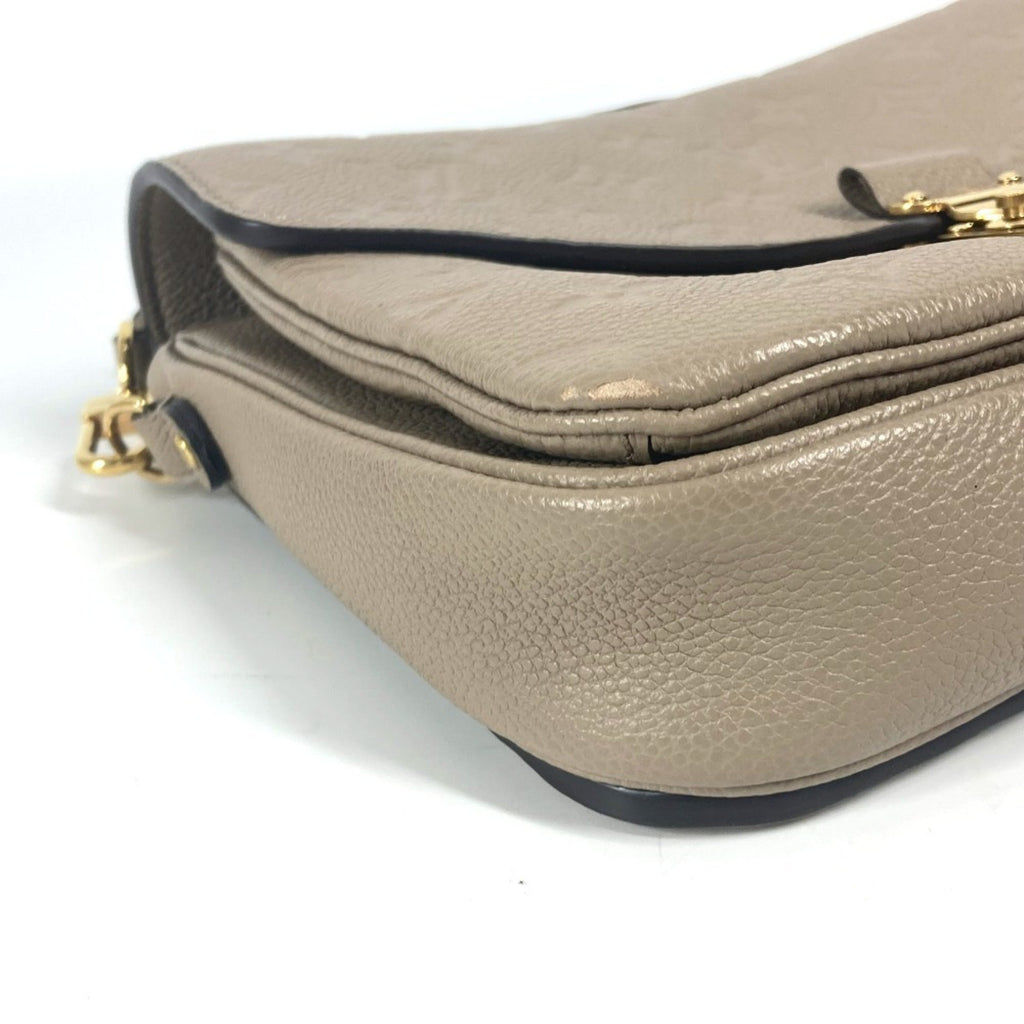 Louis Vuitton Monogram Empreinte Beige Tourterelle Monogram Empreinte Handbag Pochette Shoulder Bag