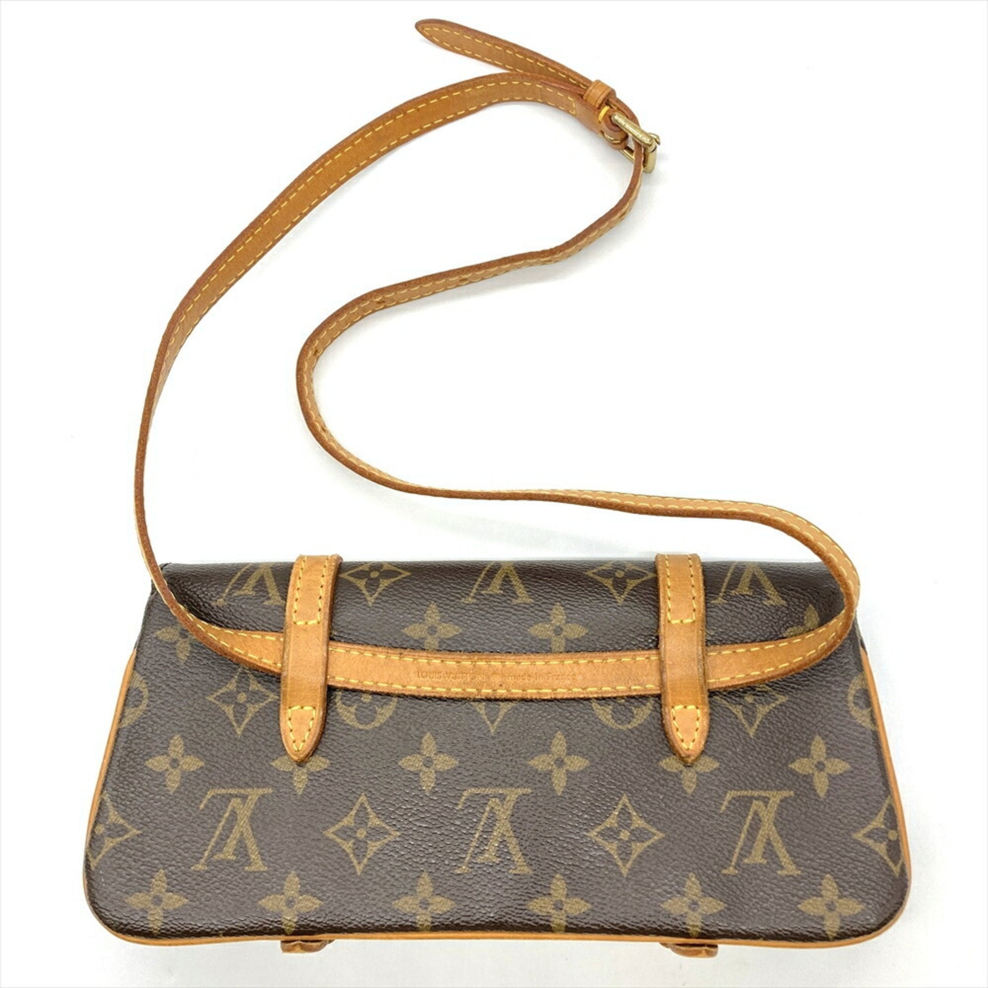 Louis Vuitton Monogram Brown Monogram Pochette Shoulder Bag