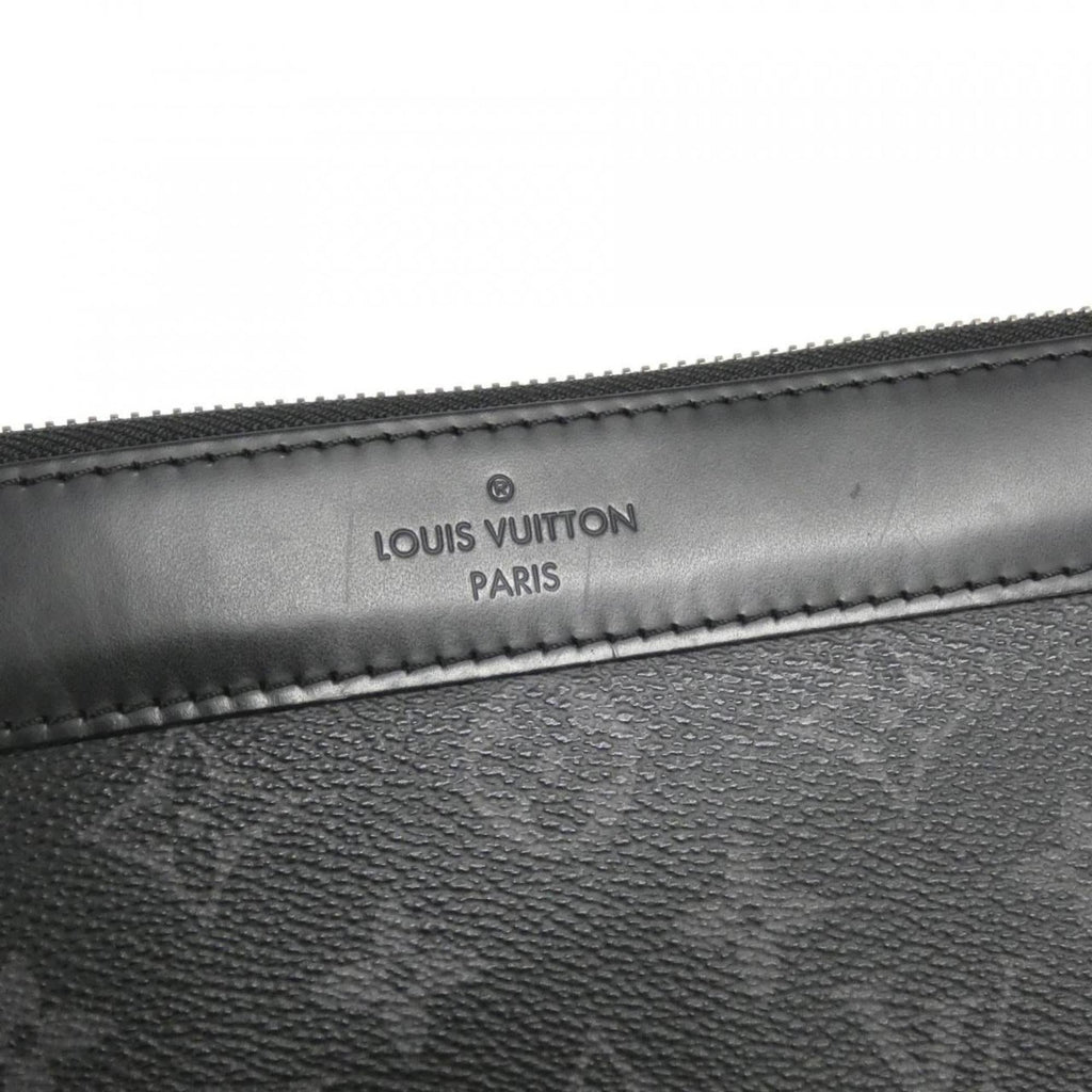 Louis Vuitton Black Coated Canvas Handbag Pochette