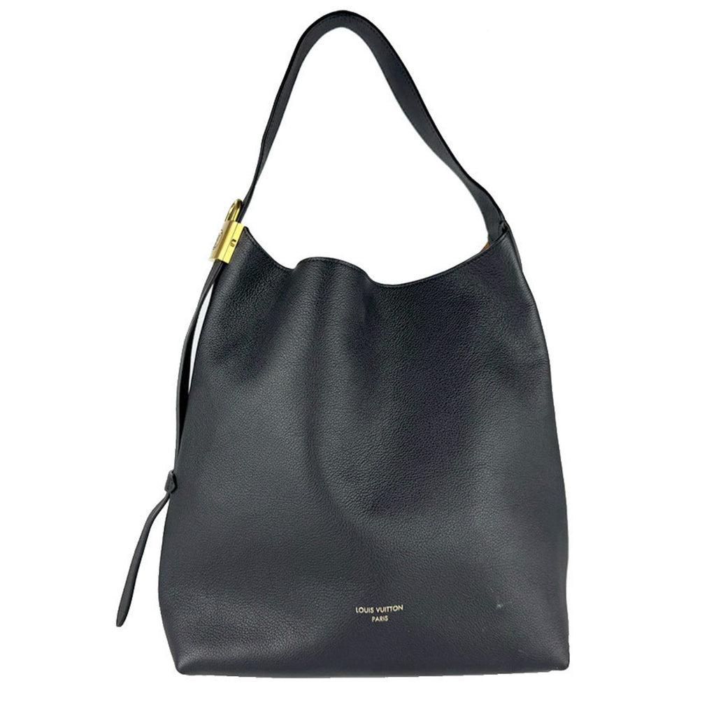 Louis Vuitton Black Leather Pouch Shoulder Bag