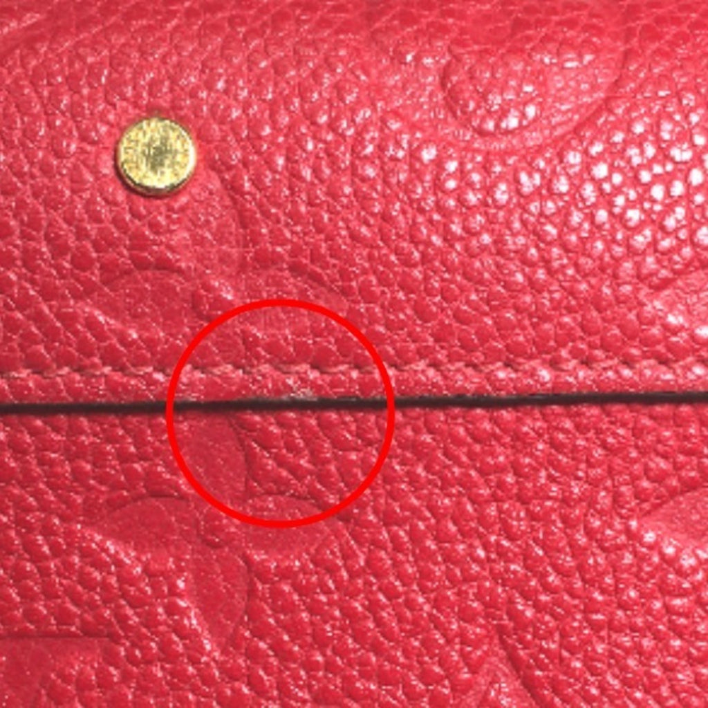 Louis Vuitton Red Color Monogram Long Wallet