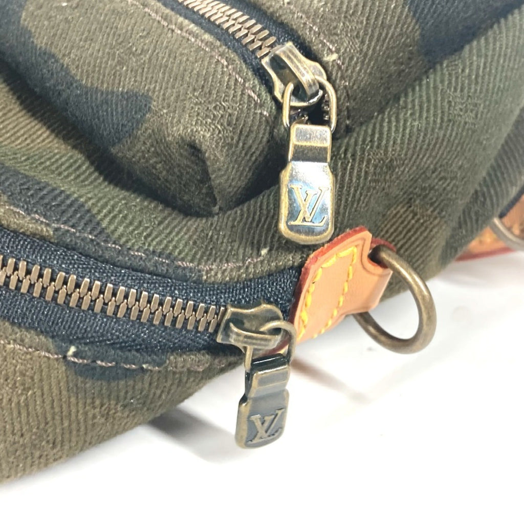Louis Vuitton Camouflage Green Canvas Backpack