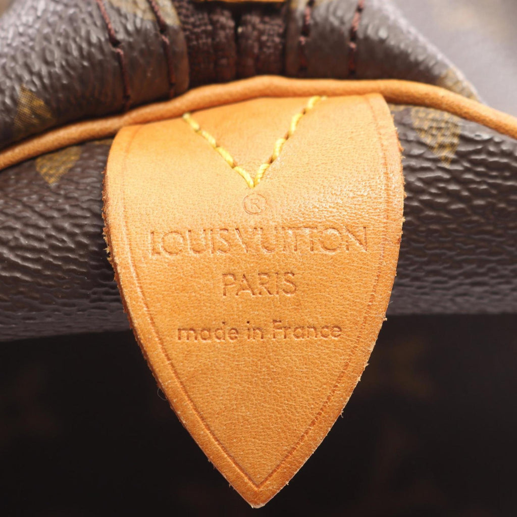 Louis Vuitton Brown Monogram Coated Canvas Leather Boston Bag