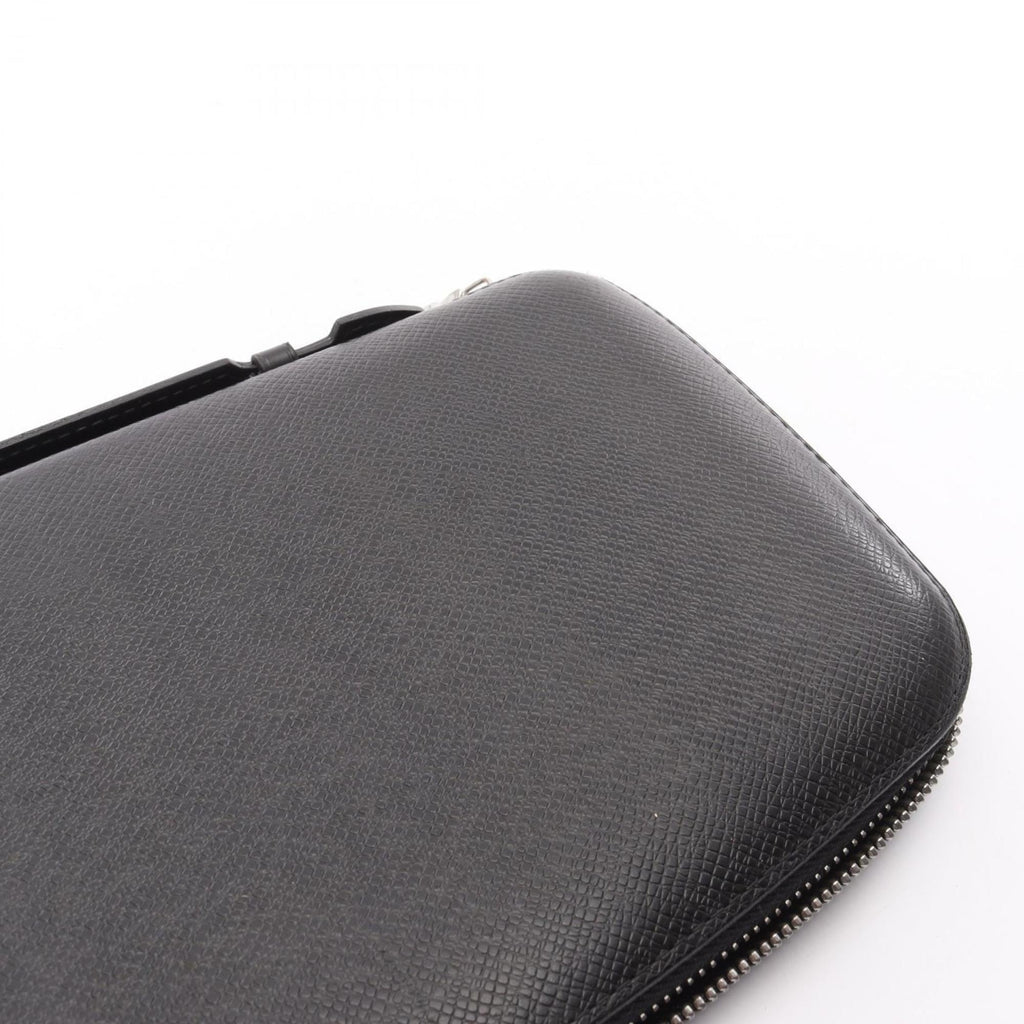 Louis Vuitton Black Leather Long Wallet