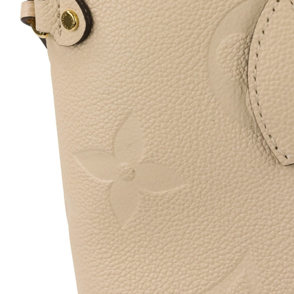 Louis Vuitton Cream Monogram Empreinte Tote Bag
