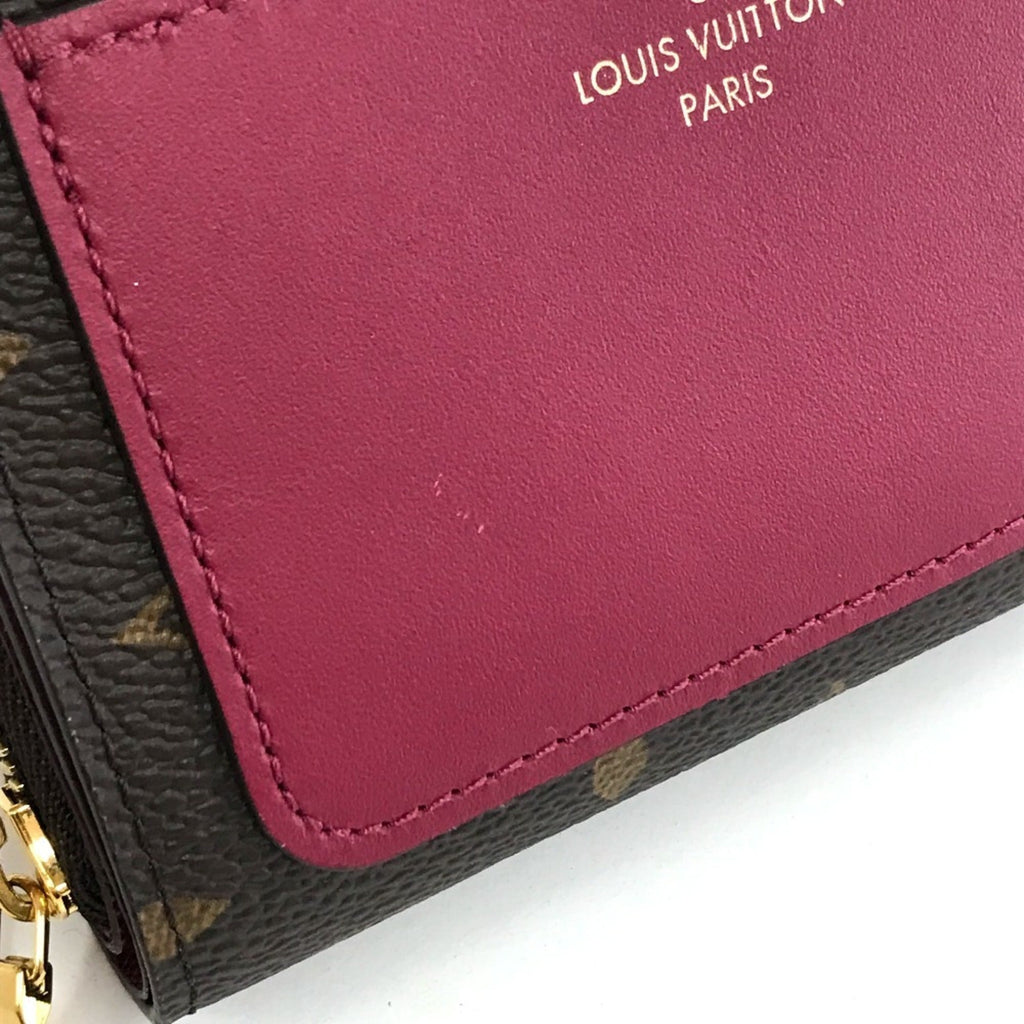 Louis Vuitton Monogram Brown Fuchsia Monogram Wallet