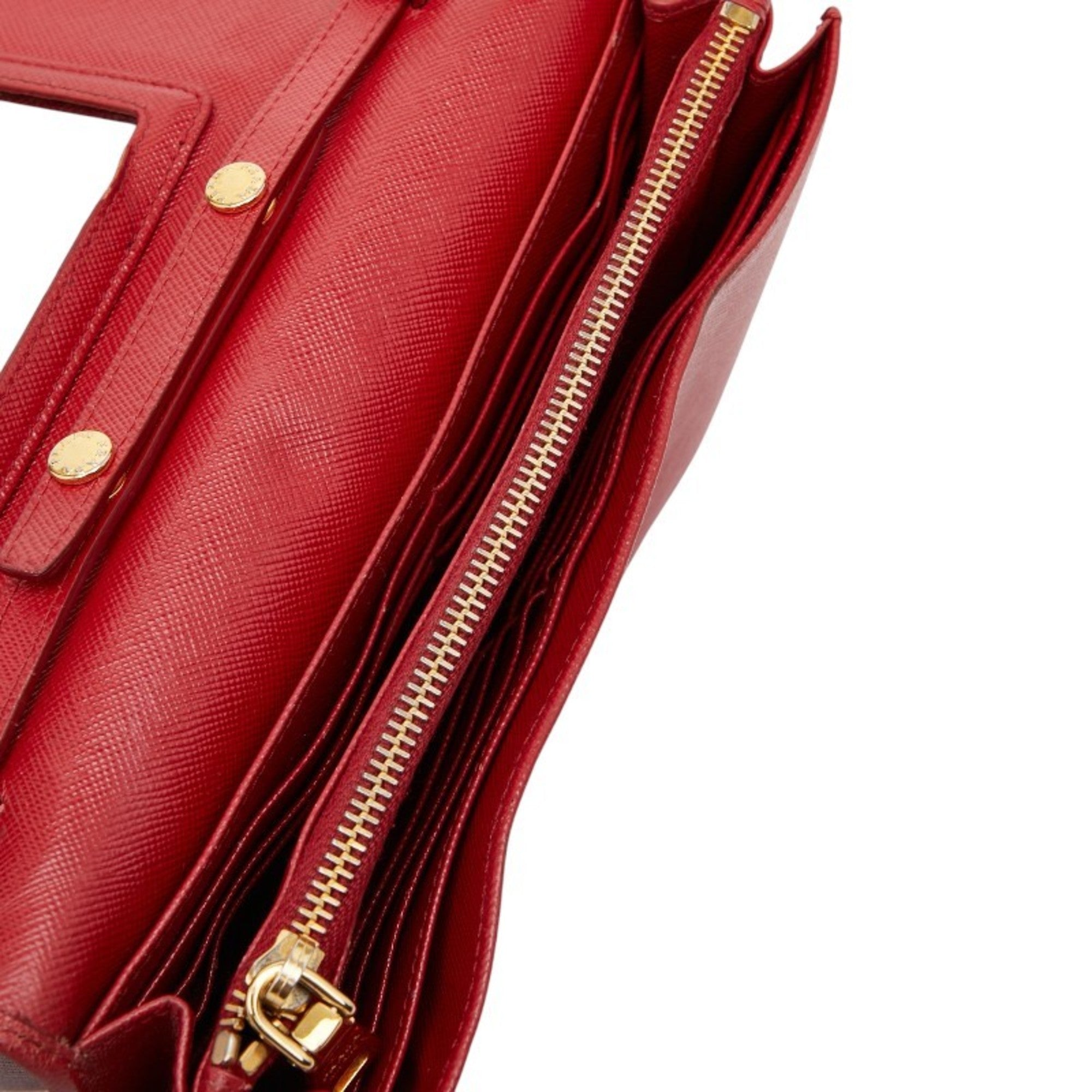 Prada Red Color Leather Shoulder Bag