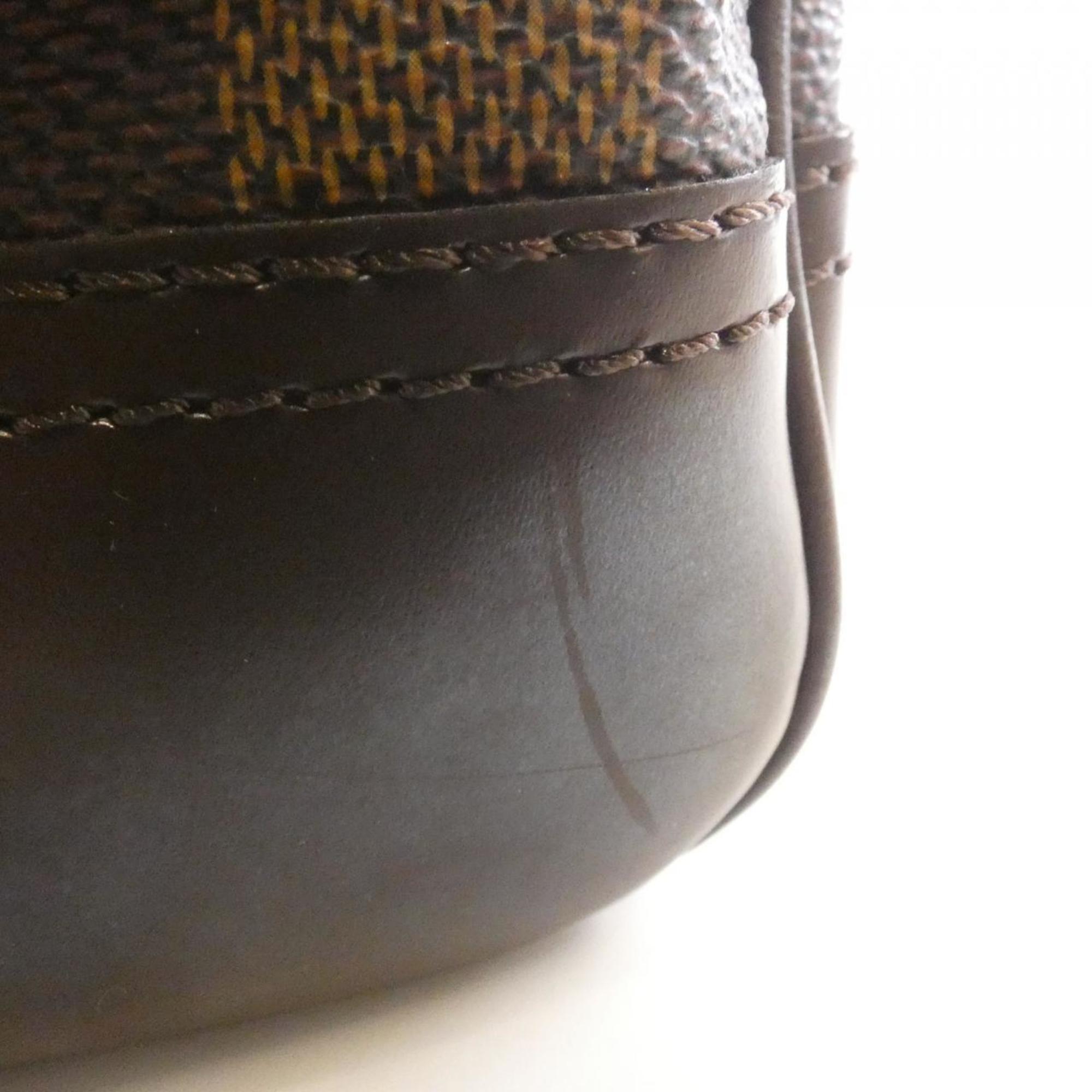 Louis Vuitton Brown Coated Canvas Handbag