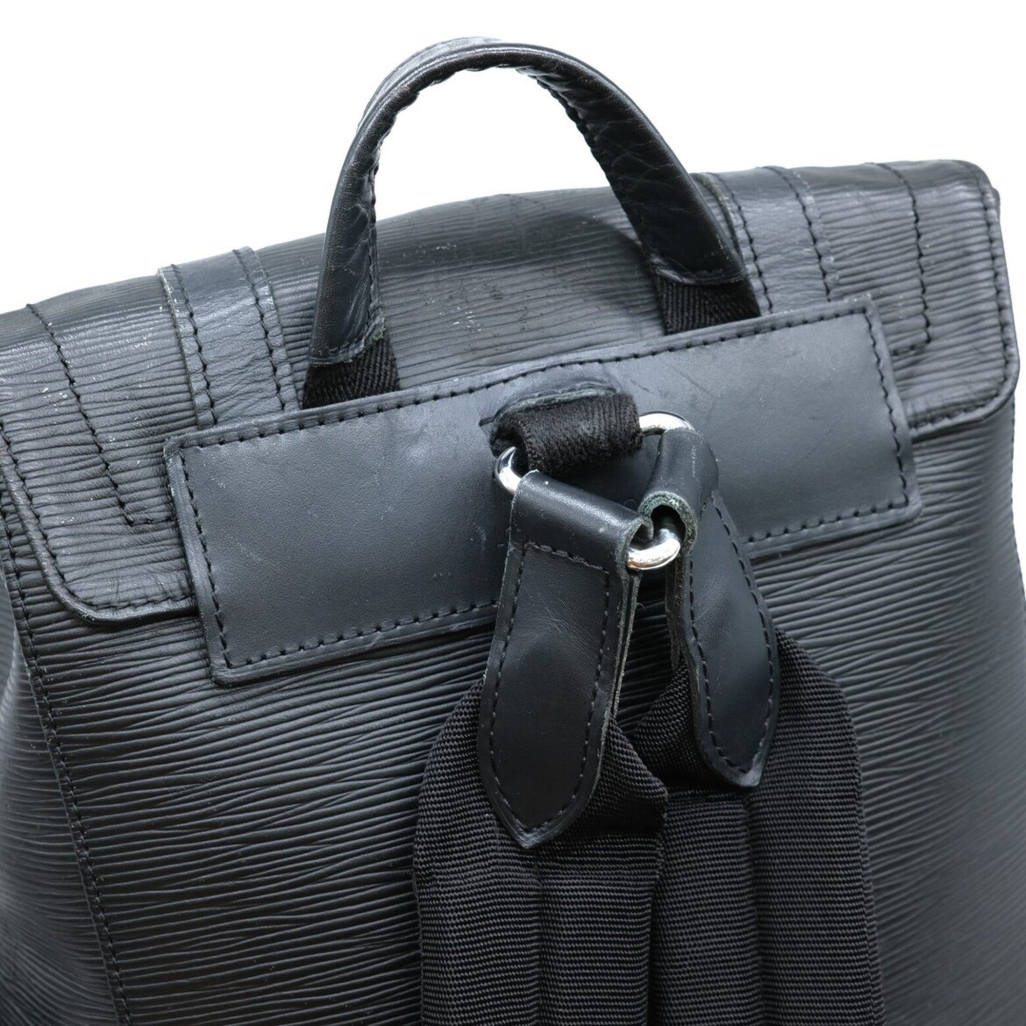 Louis Vuitton Black Epi Leather Backpack