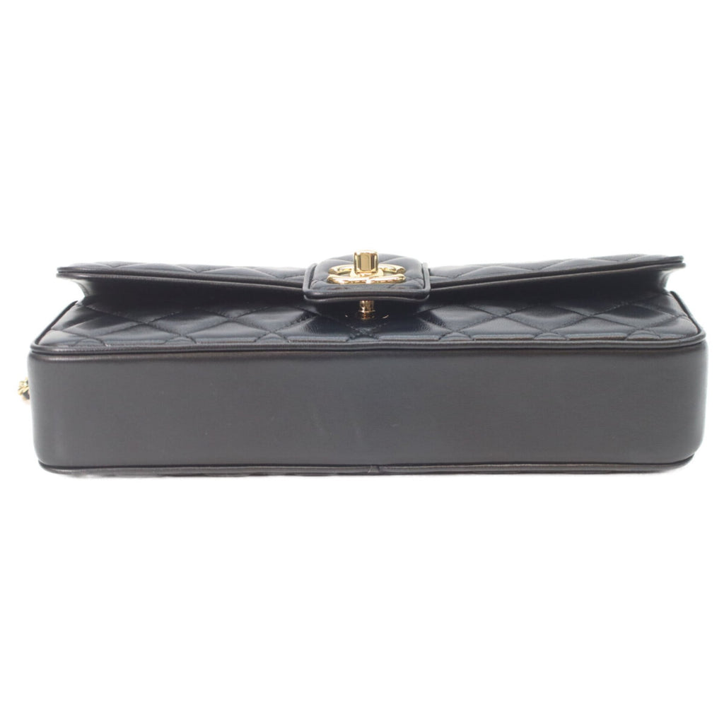 Chanel Black Leather Shoulder Bag