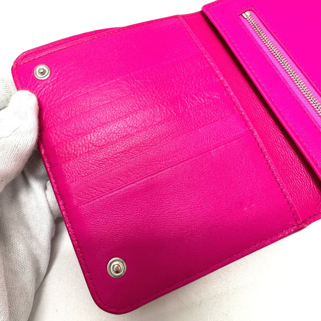 Balenciaga Pink Leather Wallet (Bi-Fold)