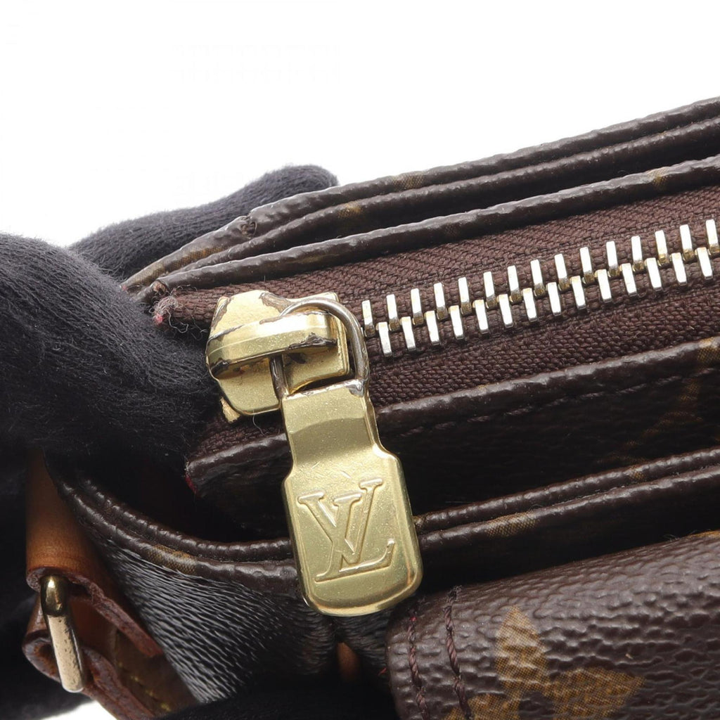 Louis Vuitton Brown Pvc Leather Shoulder Bag