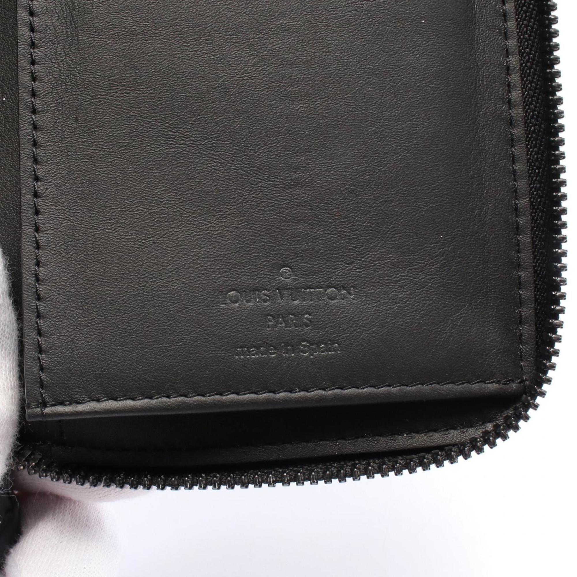 Louis Vuitton Black Monogram Shadow Leather Long Wallet