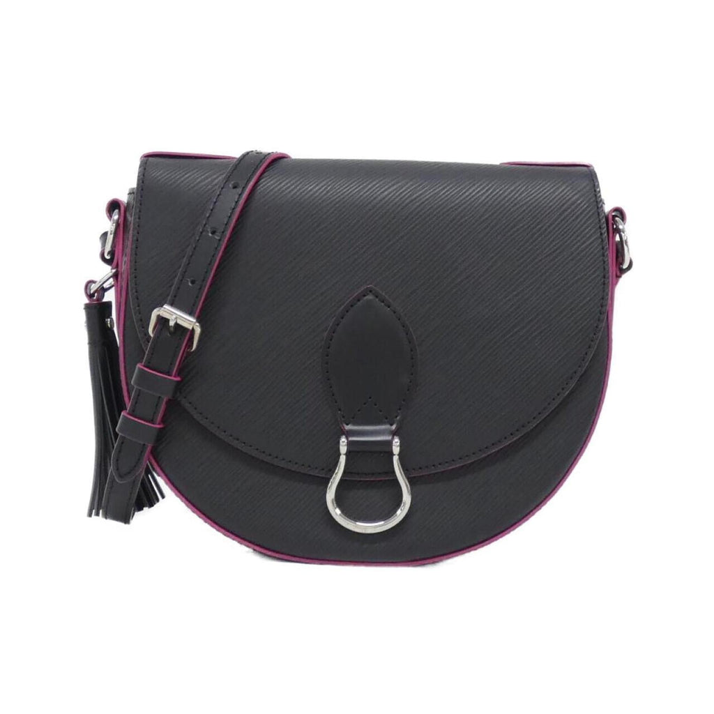 Louis Vuitton Black Hot Pink Leather Shoulder Bag