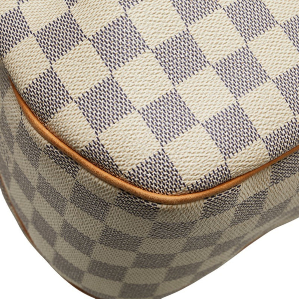 Louis Vuitton Damier Azur White Pvc Leather Shoulder Bag