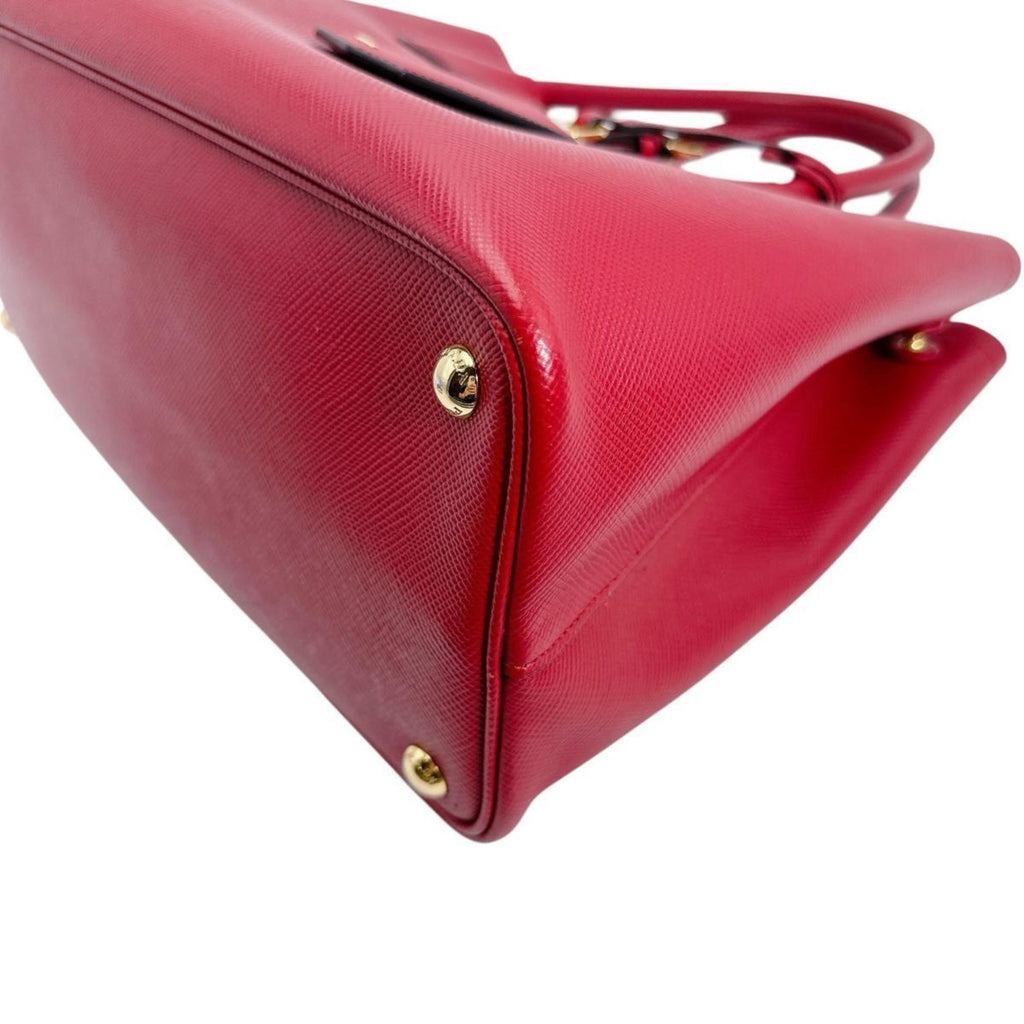 Prada Red Color Leather Handbag Shoulder Bag