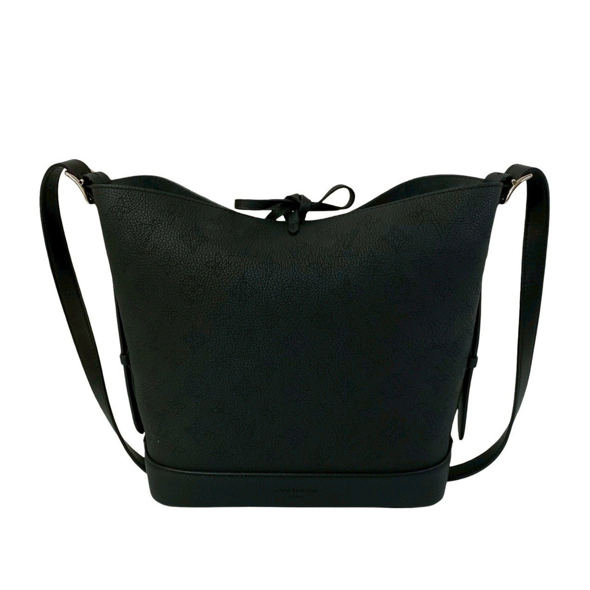 Louis Vuitton Black Leather Shoulder Bag