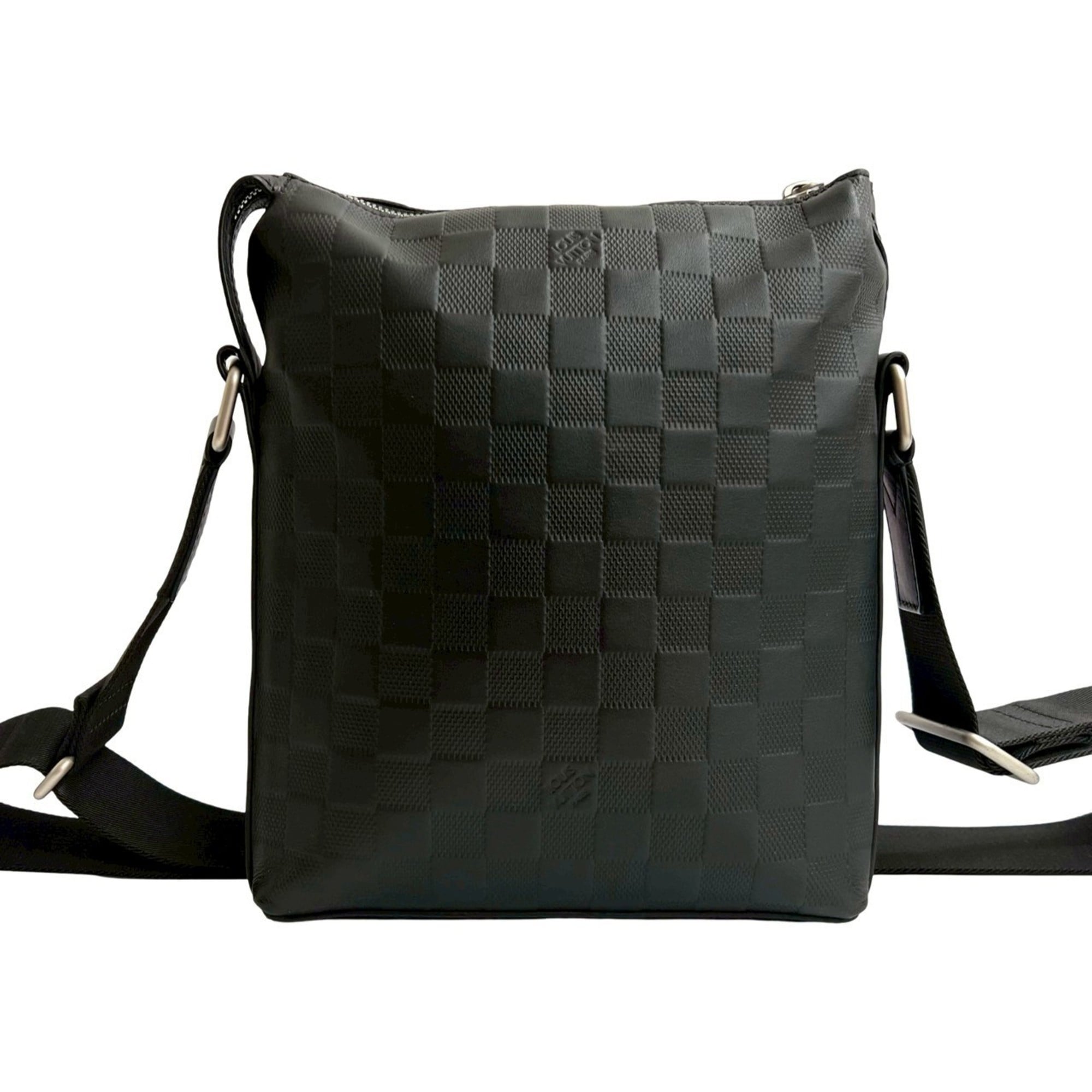 Louis Vuitton Black Leather Shoulder Bag