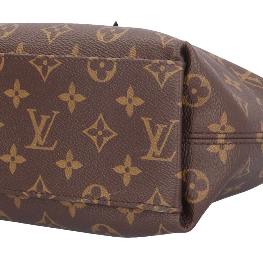 Louis Vuitton Brown Red Color Monogram Canvas Shoulder Bag