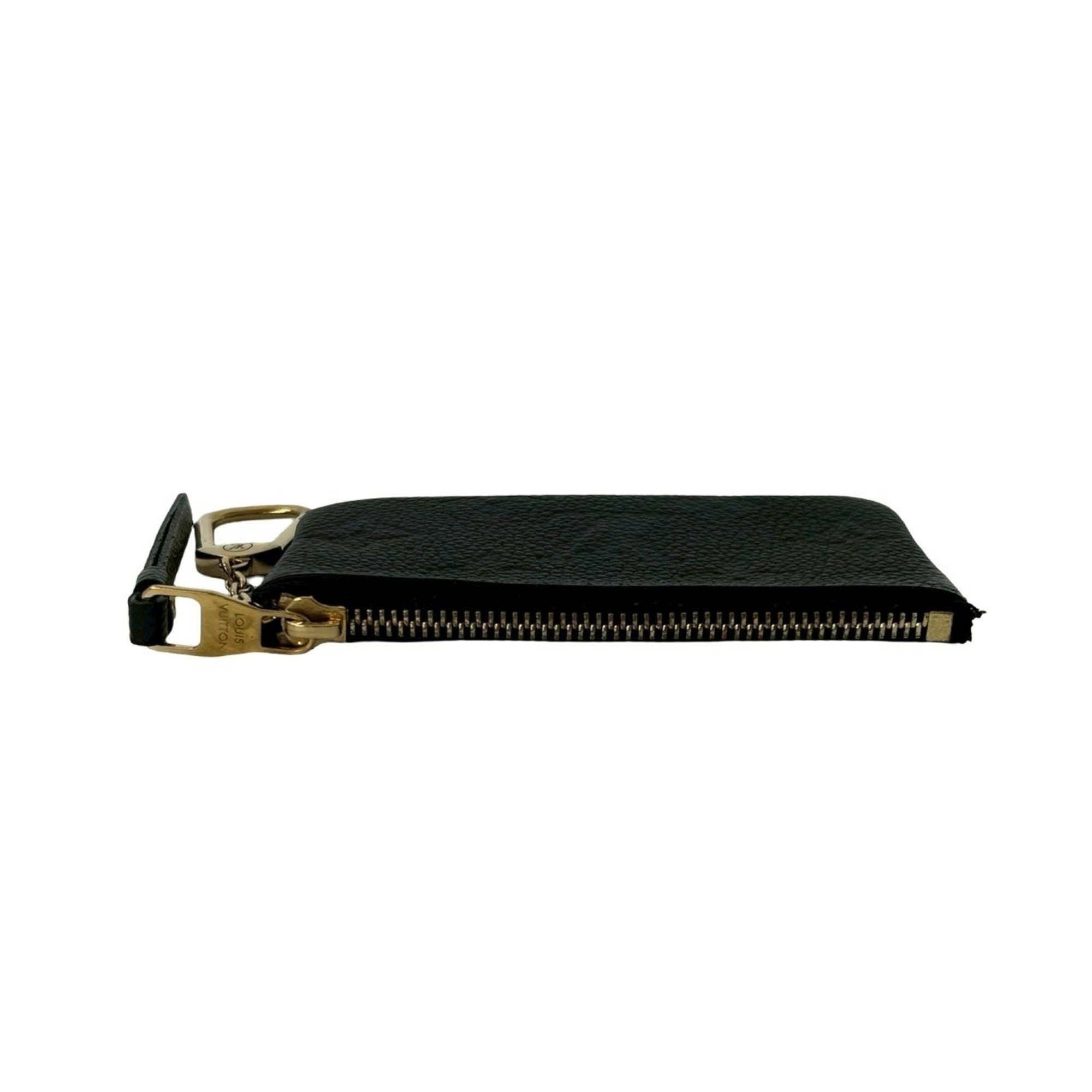 Louis Vuitton Black Leather Coin Purse/Coin Case